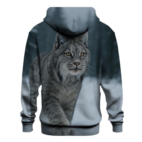 Boreal Lynx Snowbound Pause custom hoodies
