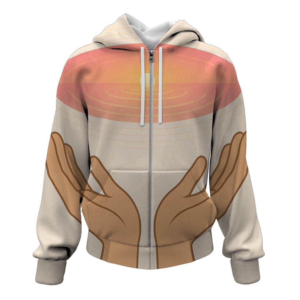 Hands Of Dawn Reflection hoodie designs