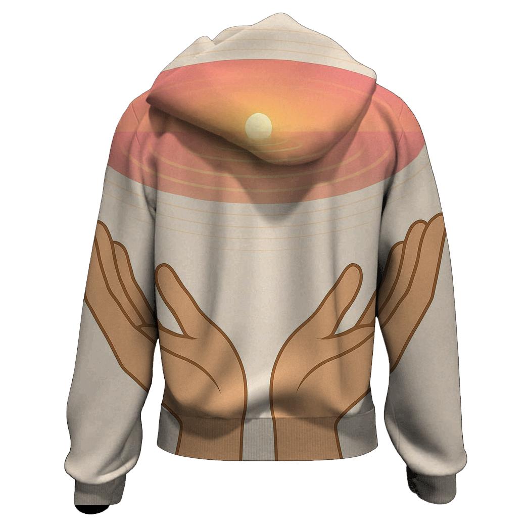 Hands Of Dawn Reflection hoodie designs