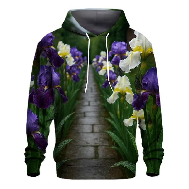 Iris Border Beside Rain Slicked Path premium hoodies