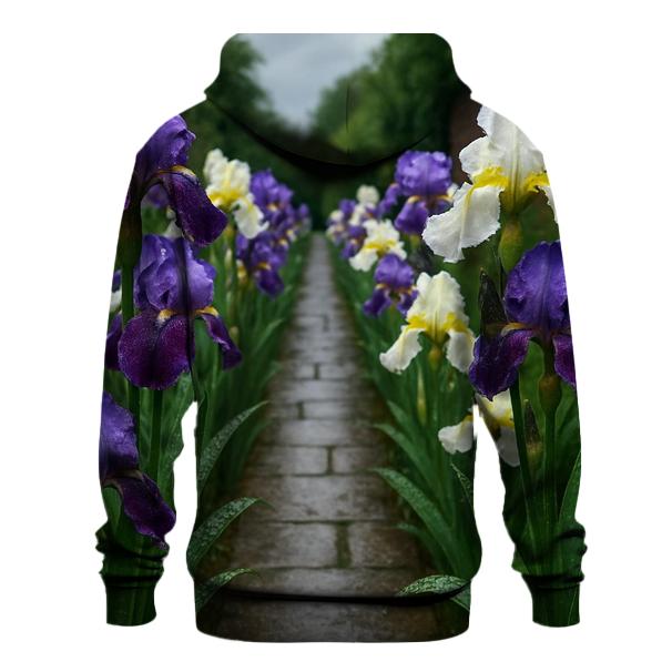 Iris Border Beside Rain Slicked Path premium hoodies