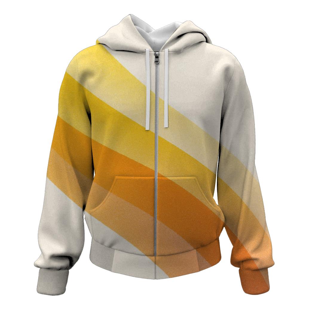 Solar Citrus Drift printed hoodies