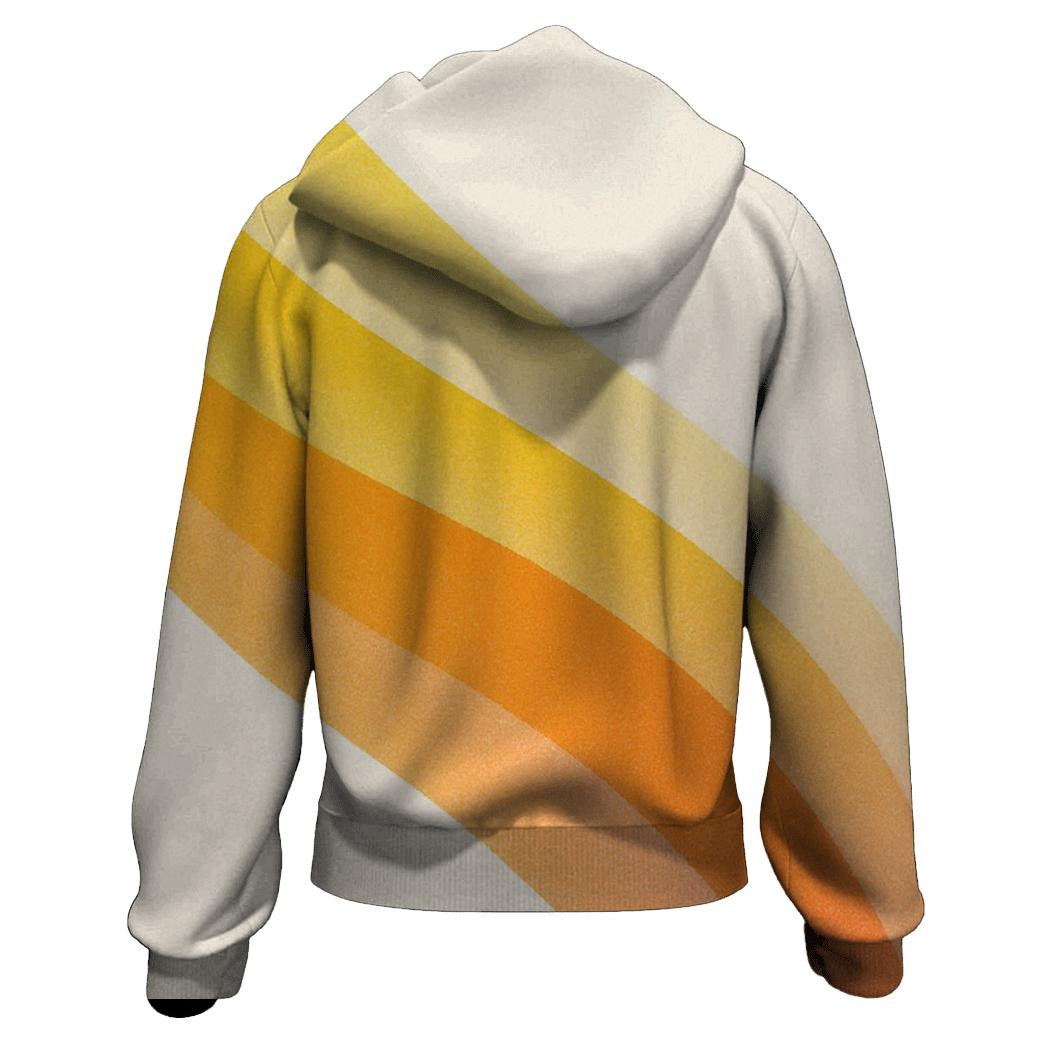 Solar Citrus Drift printed hoodies