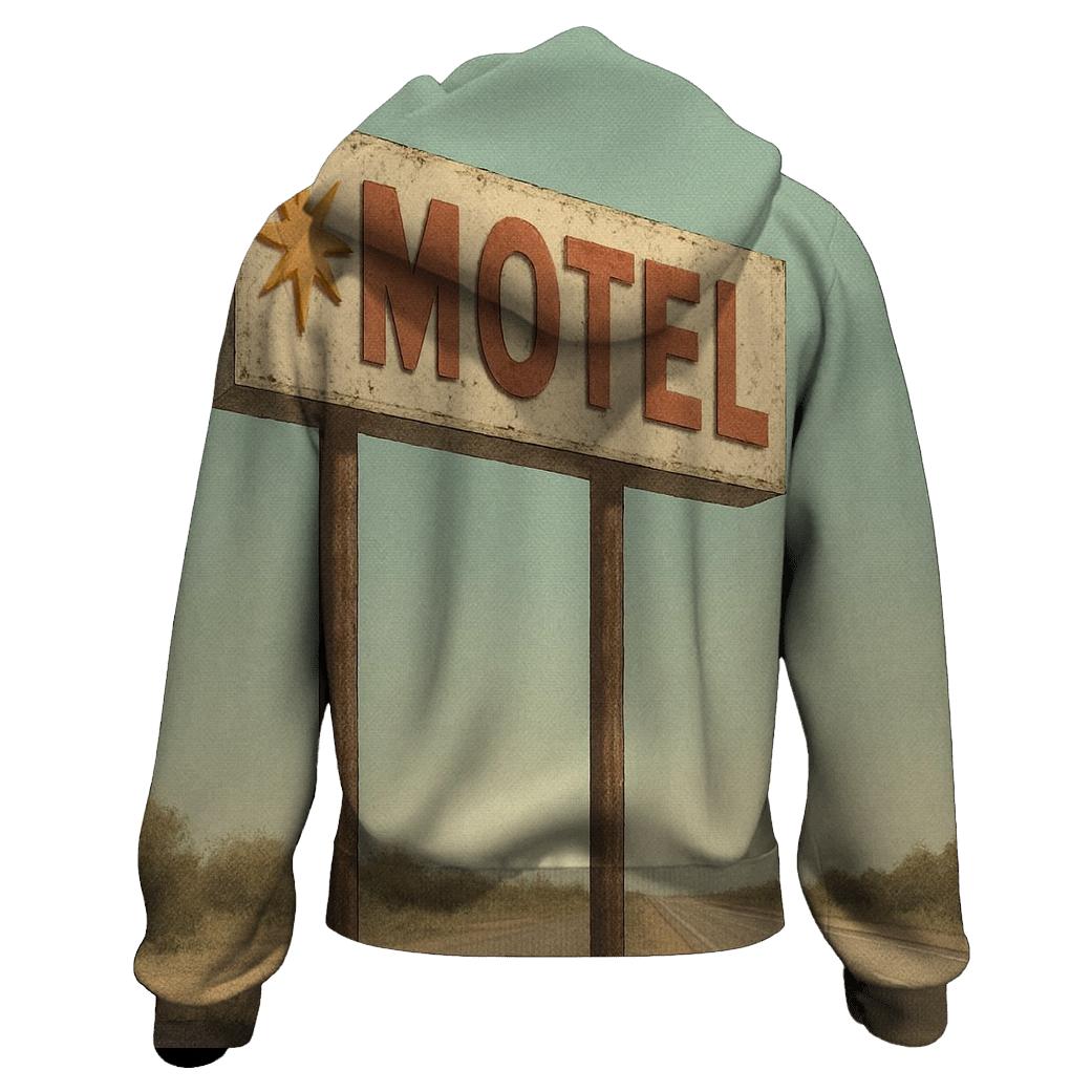 Retro Motel Roadside Marquee pullover hoodies
