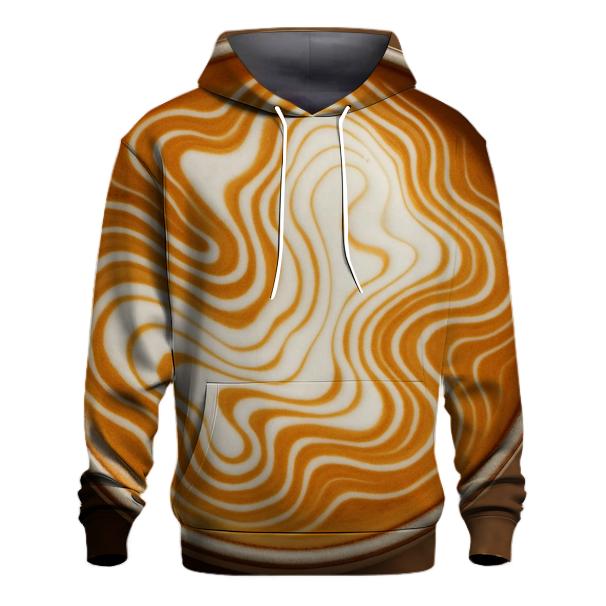 Latte Topography zip-up hoodies