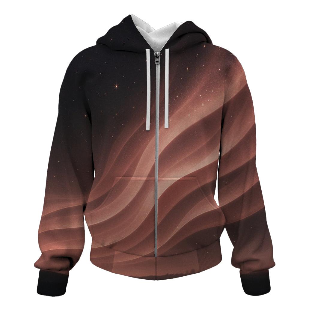 Rose Quartz Glam Aurora graphic hoodies