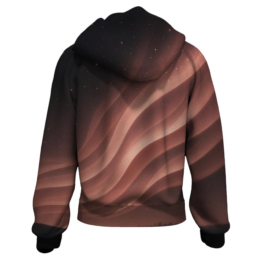 Rose Quartz Glam Aurora graphic hoodies
