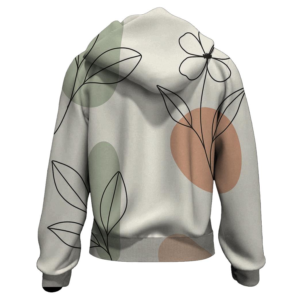 Botanical Line Echo printed hoodies