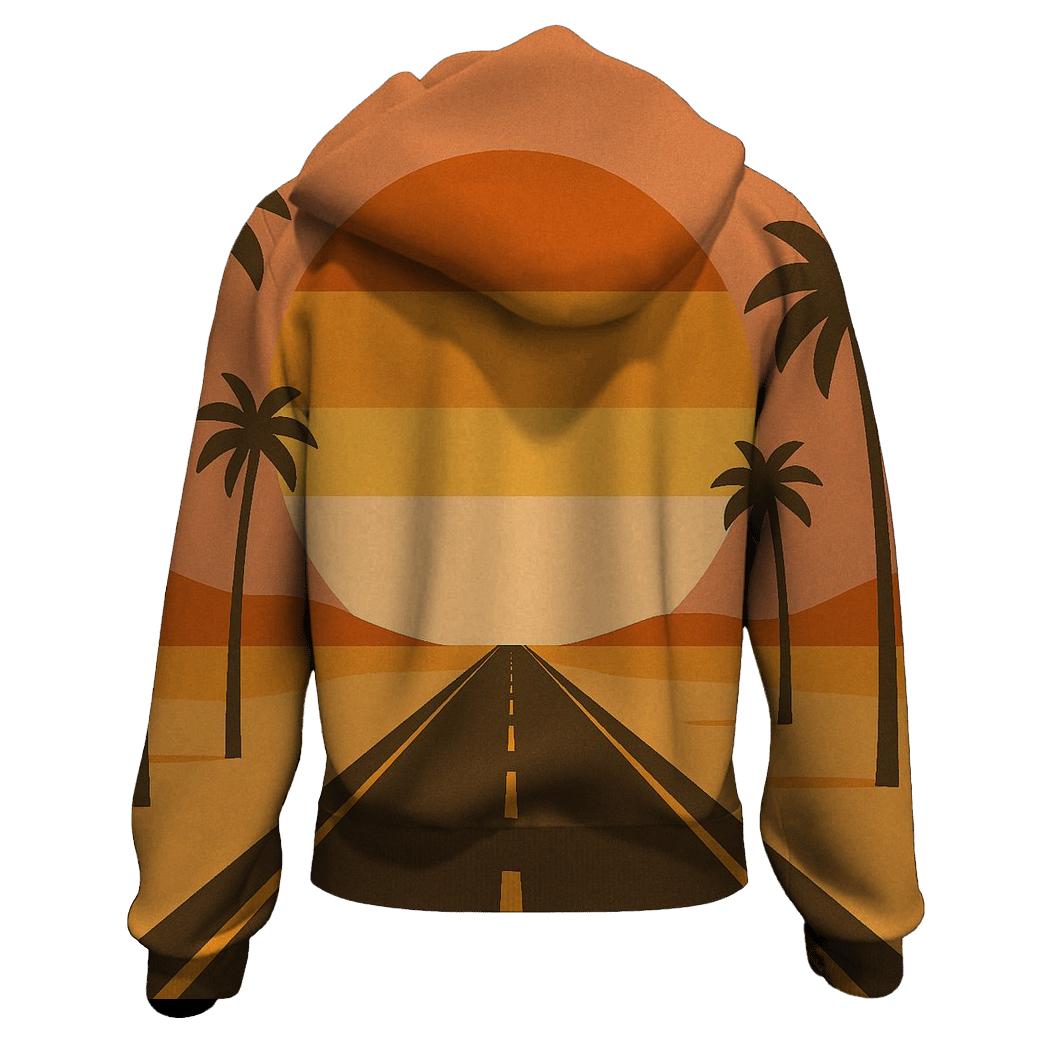 Sunset Boulevard Striped Horizon designer hoodies