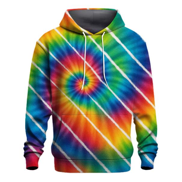 Diagonal Rainbow Rail Spiral lightweight hoodies