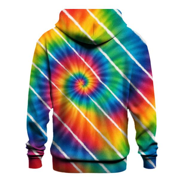 Diagonal Rainbow Rail Spiral lightweight hoodies