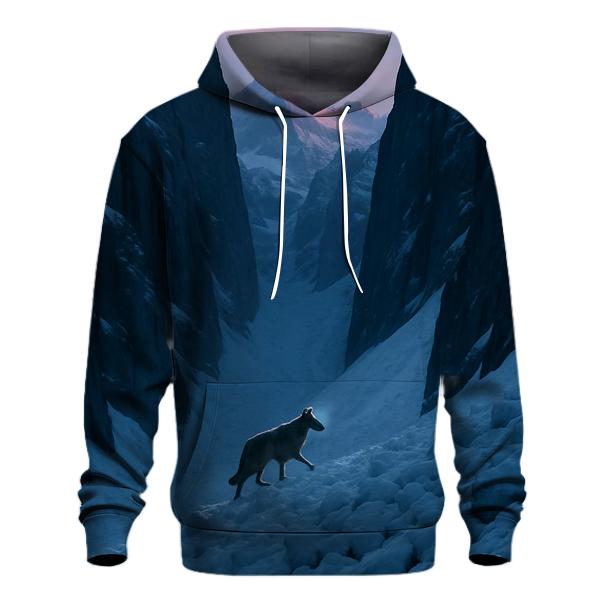 Mountain Avalanche Path Wolf hoodie designs
