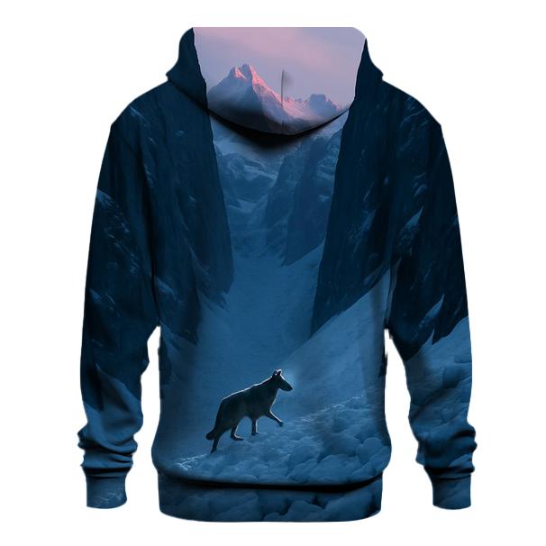 Mountain Avalanche Path Wolf hoodie designs