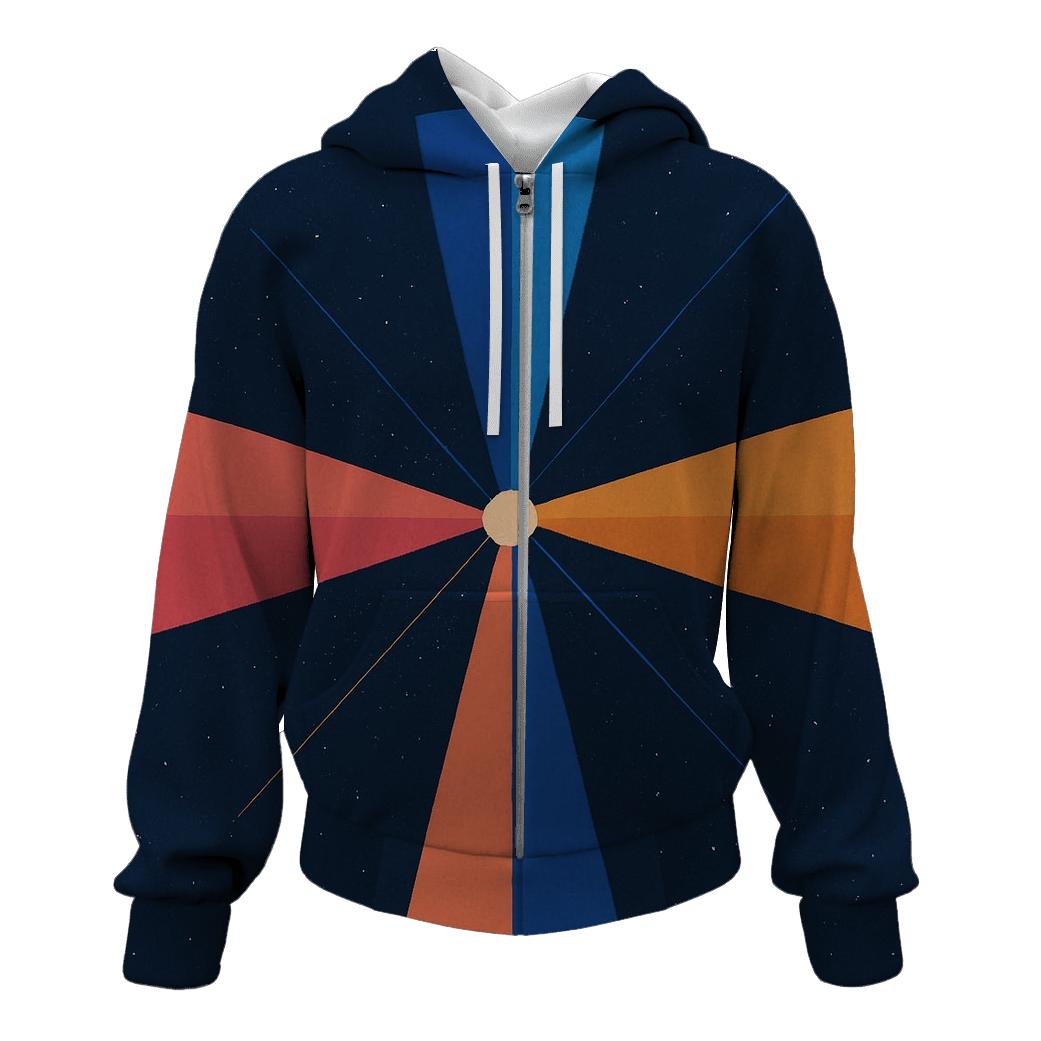 Pulsar Beam Fan Crosshatch designer hoodies