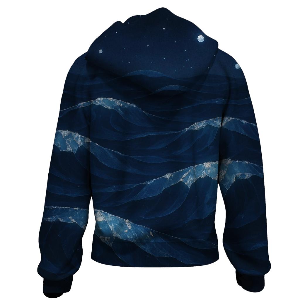 Midnight Crystal Tides hoodies fashion