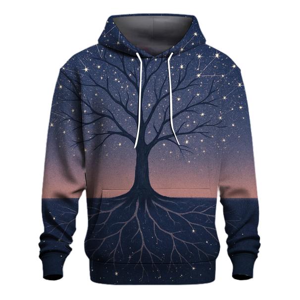 Whispering Tree Constellations printed hoodies