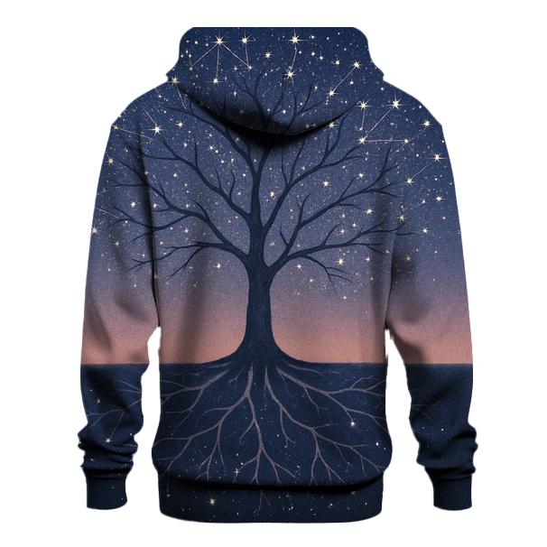 Whispering Tree Constellations printed hoodies