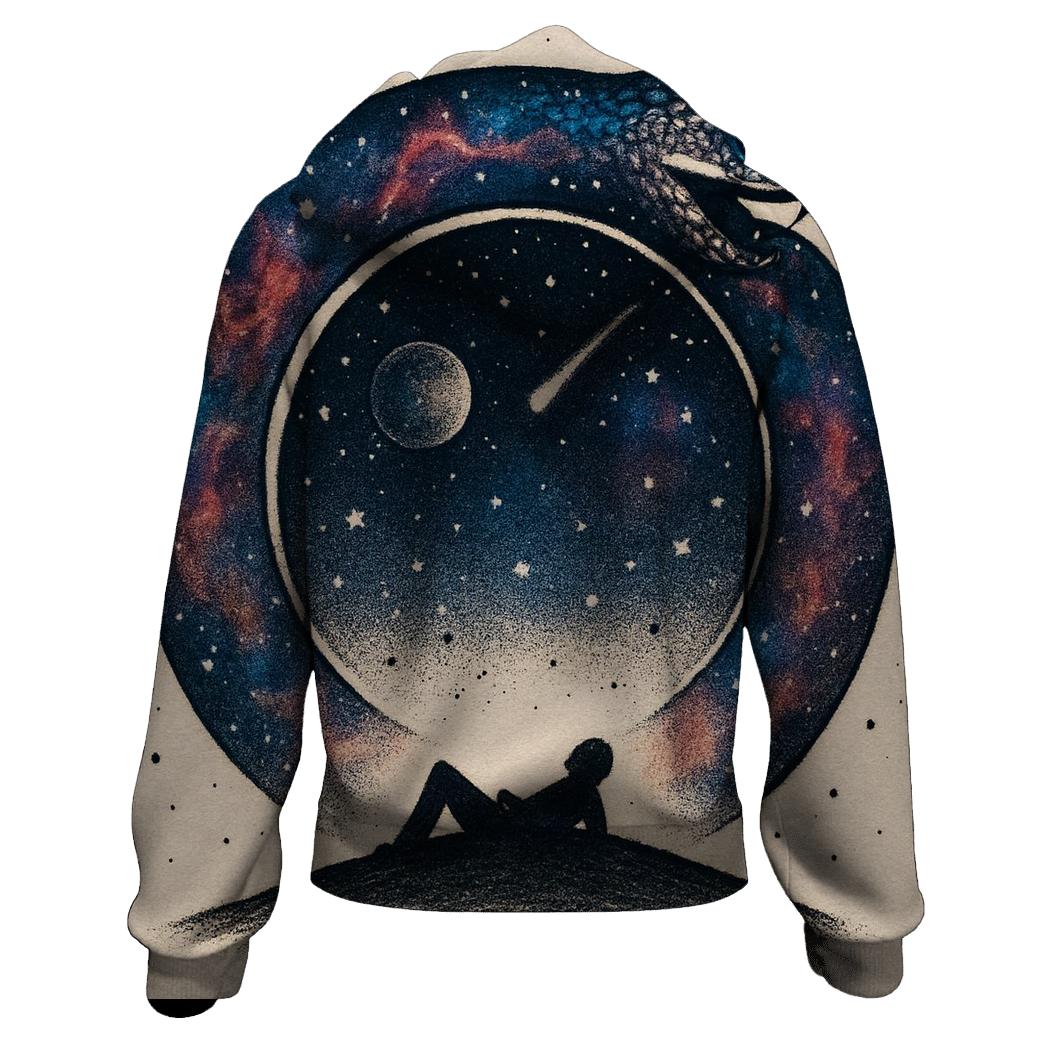 Stargazer Astral Ouroboros designer hoodies