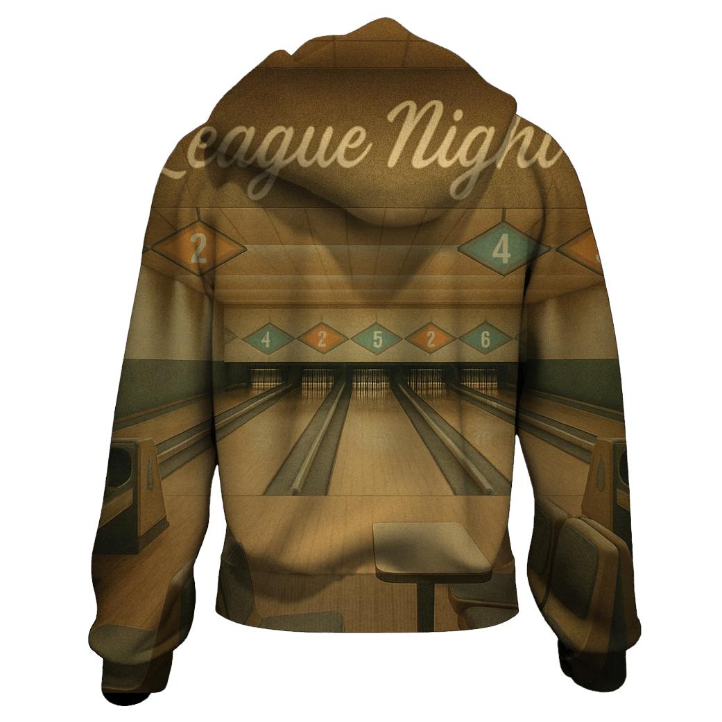 Retro Bowling Alley League Night hoodie trends