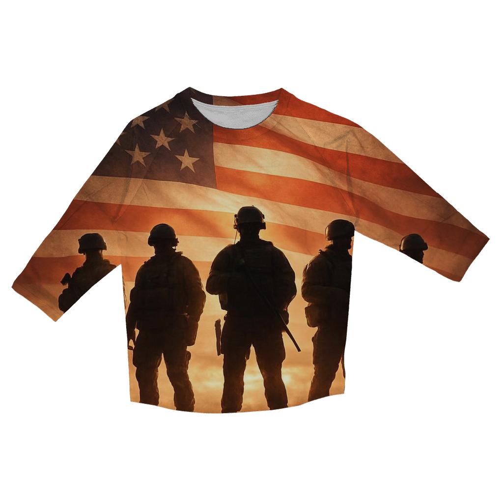 Guardians Of The Crimson Horizon trendy 3/4 sleeve tops