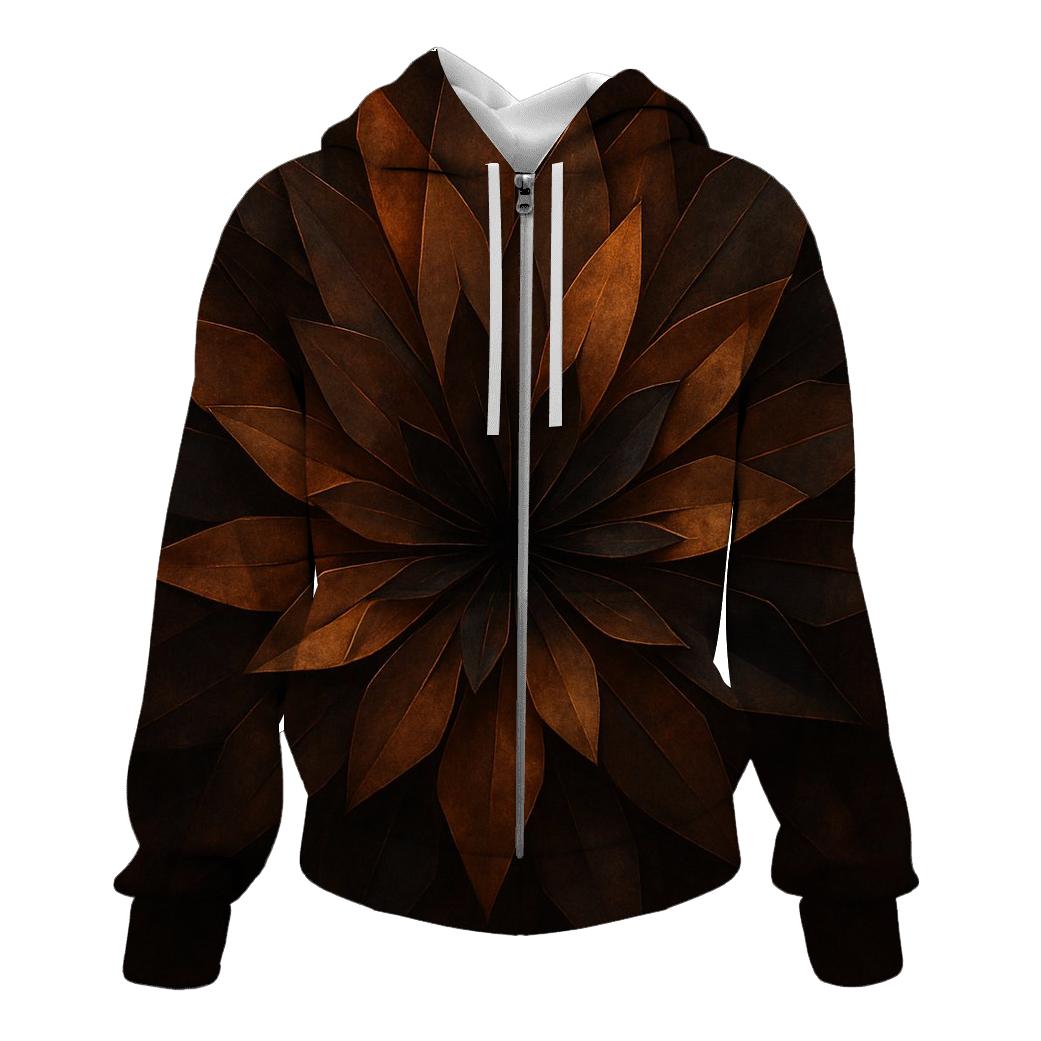 Bronze Ember Facet Bloom hoodie styles