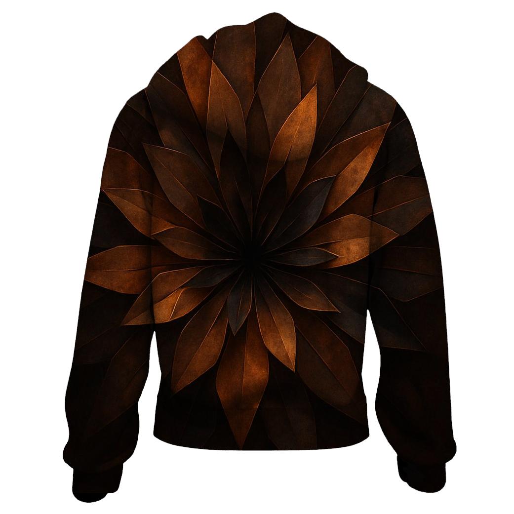 Bronze Ember Facet Bloom hoodie styles
