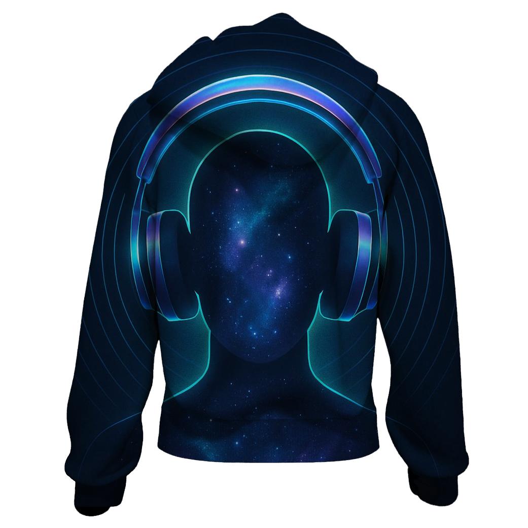 Holographic Headphone Halo hoodie styles