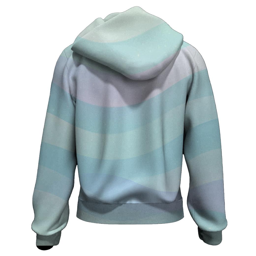 Pastel Opal Shimmer Wave lightweight hoodies