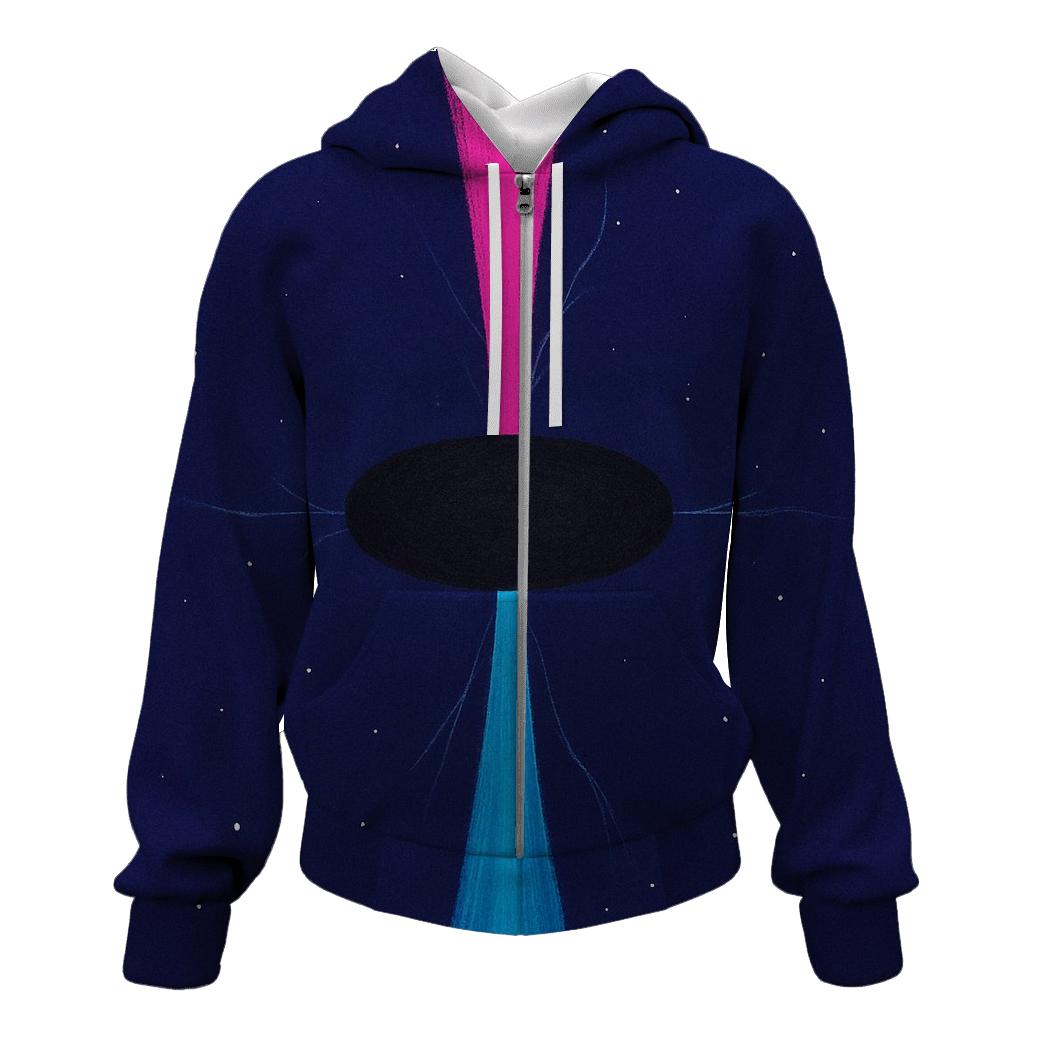 Jet Outflow Twin Streams embroidered hoodies