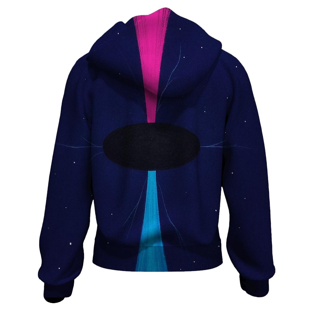 Jet Outflow Twin Streams embroidered hoodies