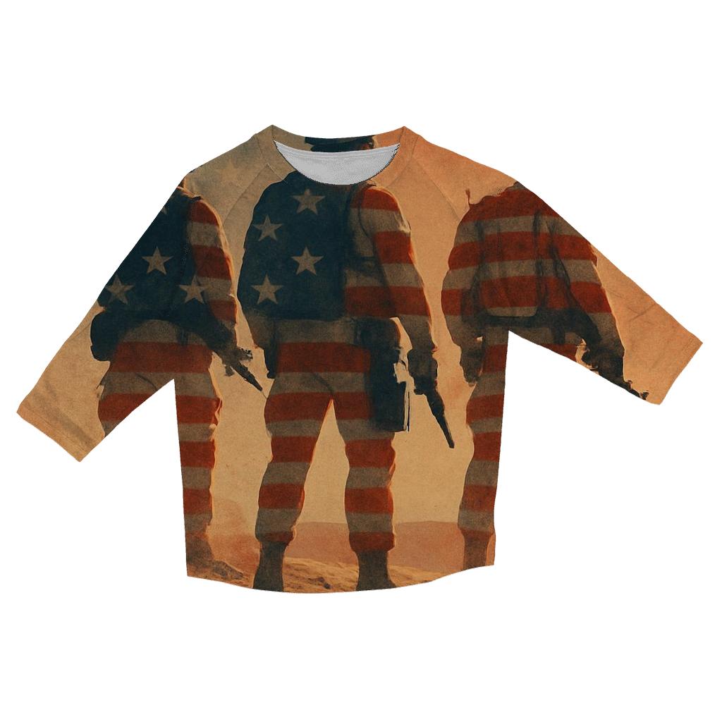 Desert Guardians Of The Flag fashion 3/4 sleeve shirts