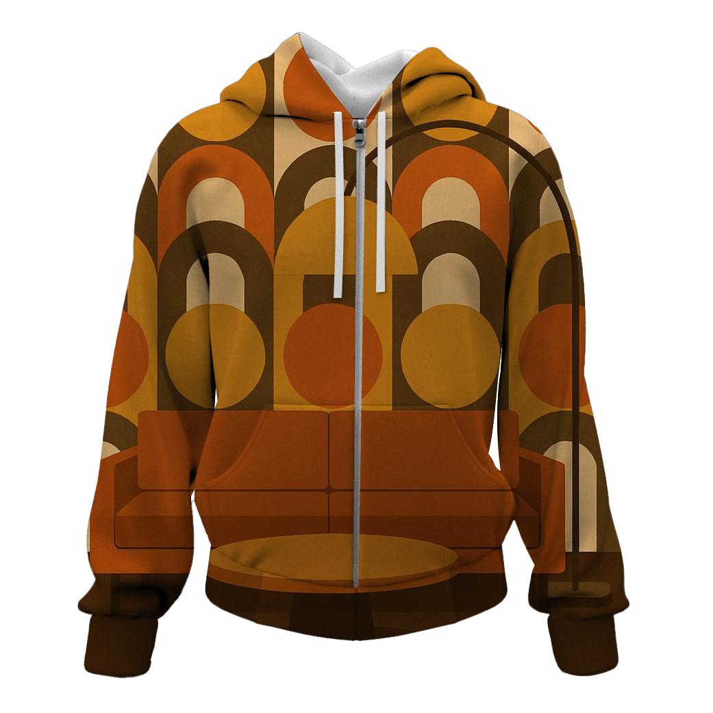 Modular Geometric Living Room graphic hoodies