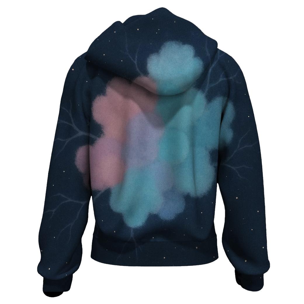 Nebula Knot Cluster Panel heavyweight hoodies