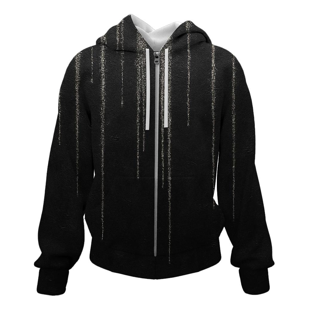 Charcoal Starlit Drizzle designer hoodies