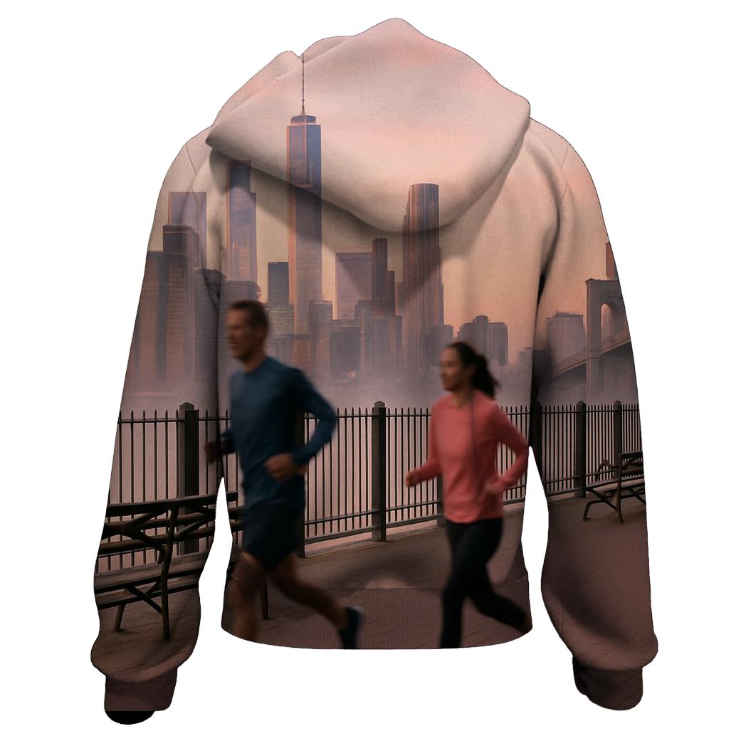 Early Morning Joggers On Brooklyn Heights Promenade hoodie trends