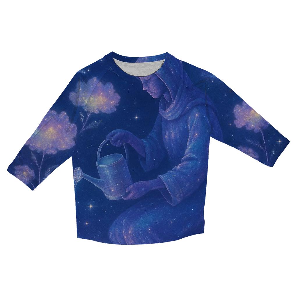 Garden Of Luminous Nebulae casual three quarter sleeve shirts