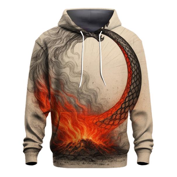 Phoenix Ash Ouroboros zip-up hoodies