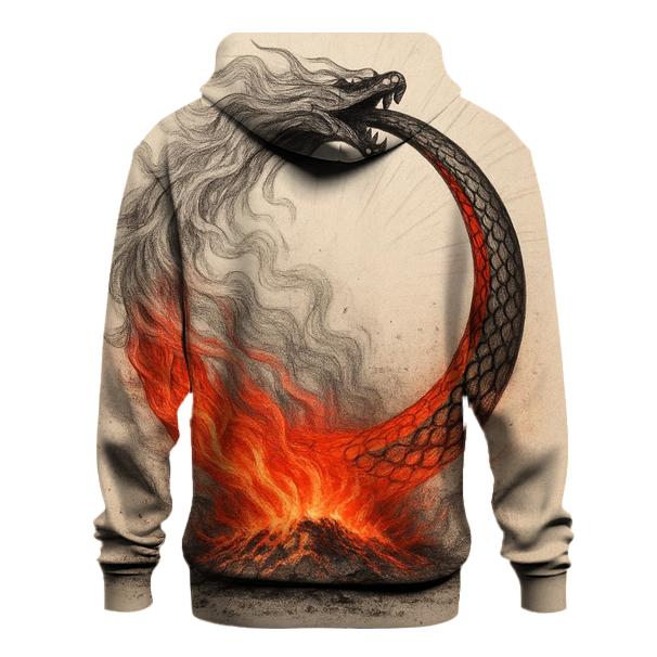 Phoenix Ash Ouroboros zip-up hoodies