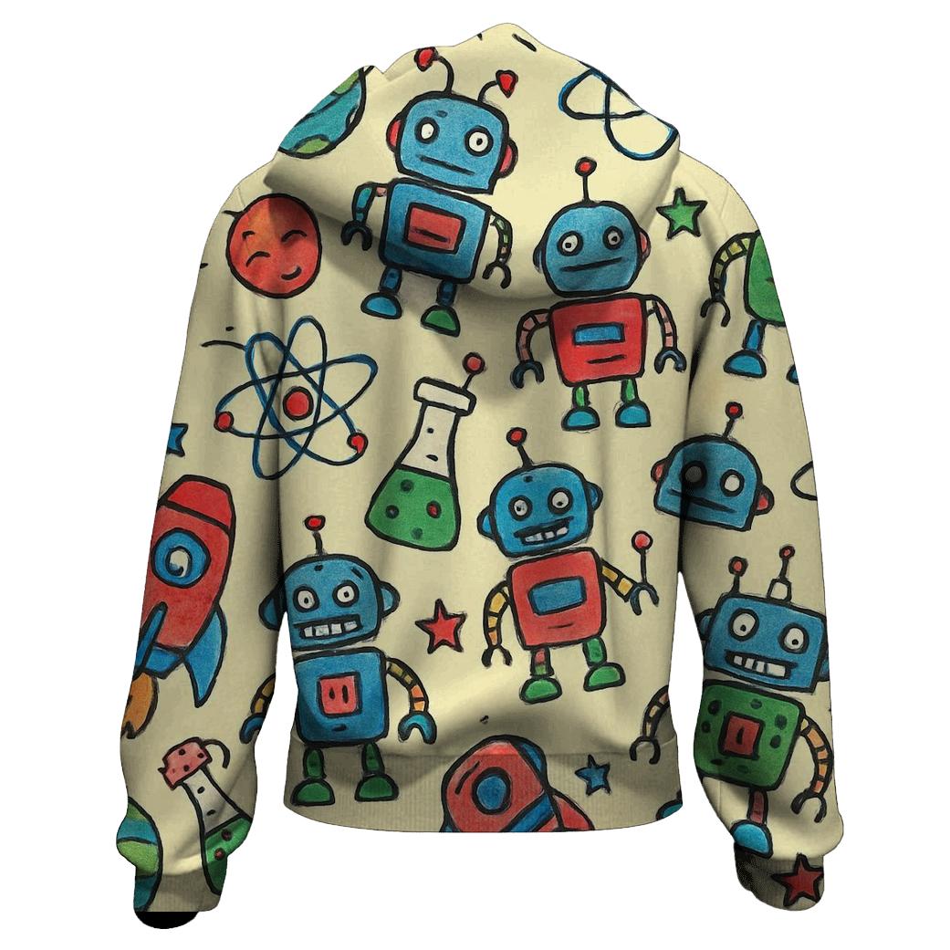 Playful Science Doodle Universe custom hoodies
