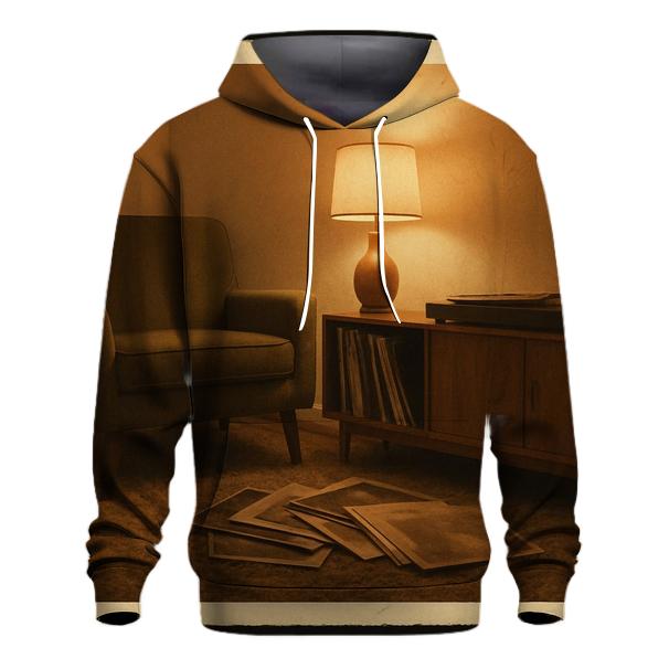Rustic Vinyl Listening Lounge designer hoodies