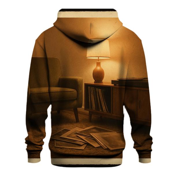 Rustic Vinyl Listening Lounge designer hoodies
