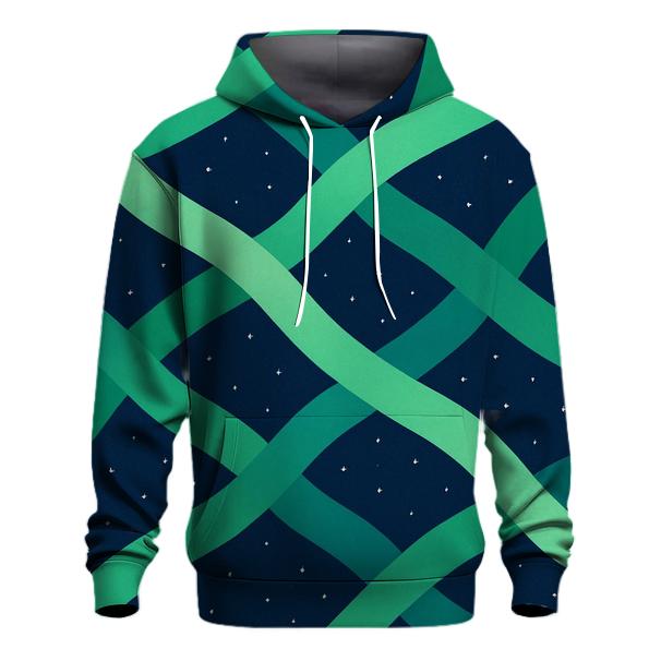 Aurora Ribbon Lattice heavyweight hoodies