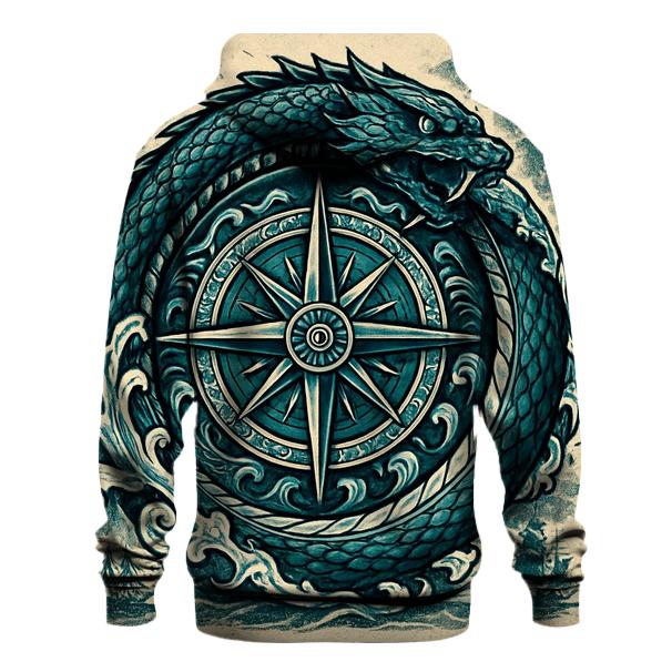 Ocean Tide Ouroboros Compass hoodie styles