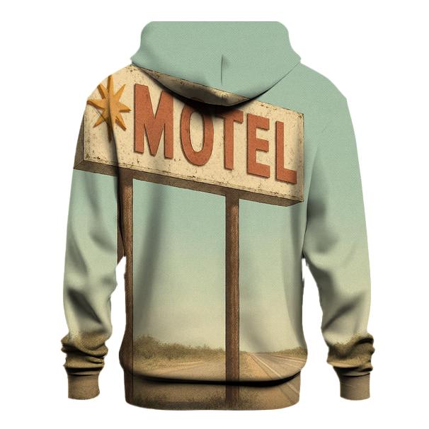 Retro Motel Roadside Marquee heavyweight hoodies