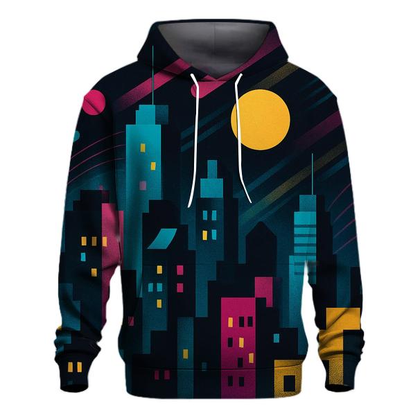 Chromatic City Rhythm embroidered hoodies