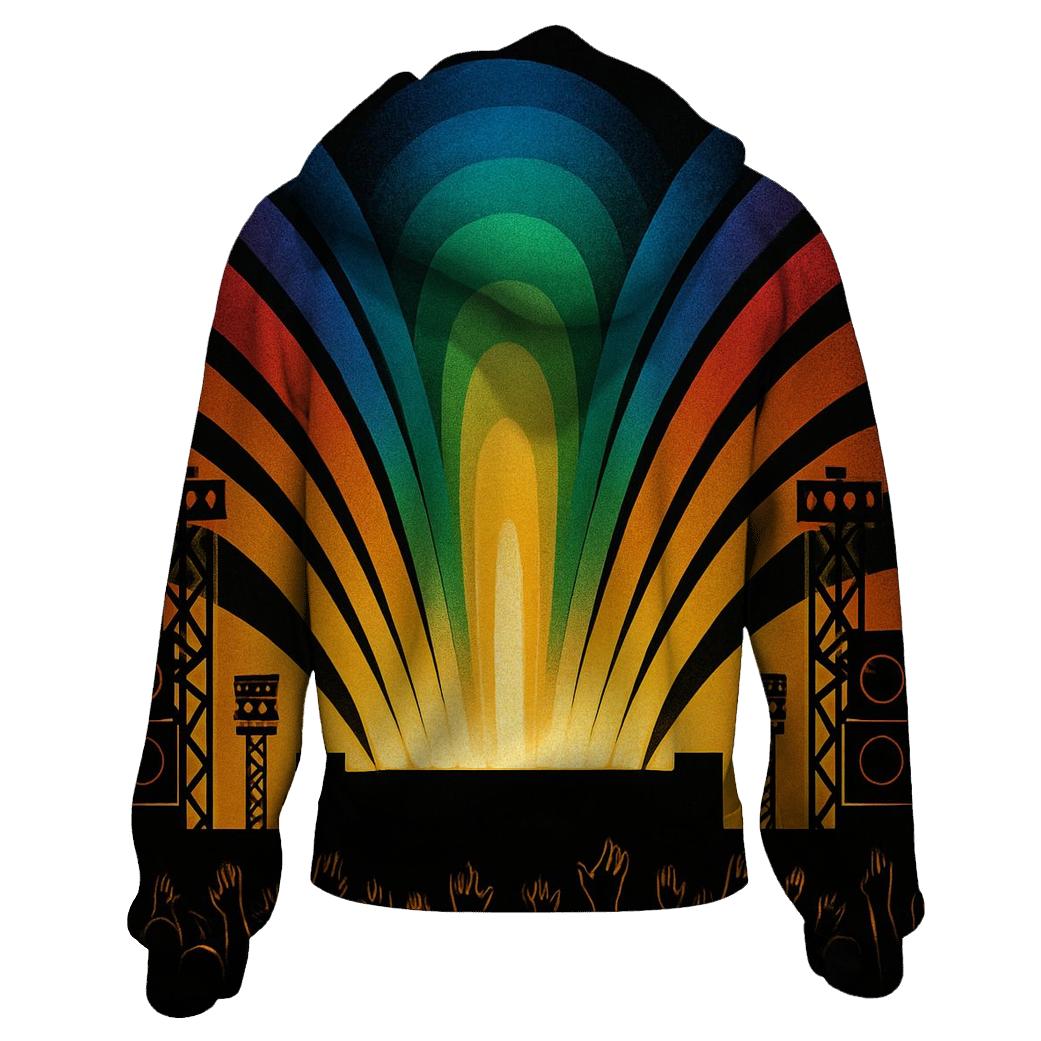 Rainbow Stage Silhouette printed hoodies