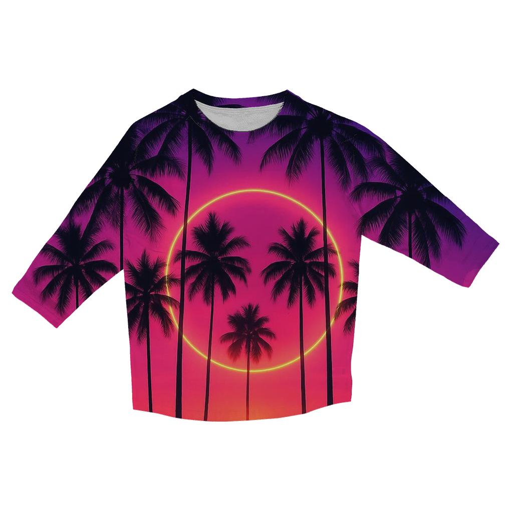 Palm Halo Reverie casual three quarter sleeve shirts
