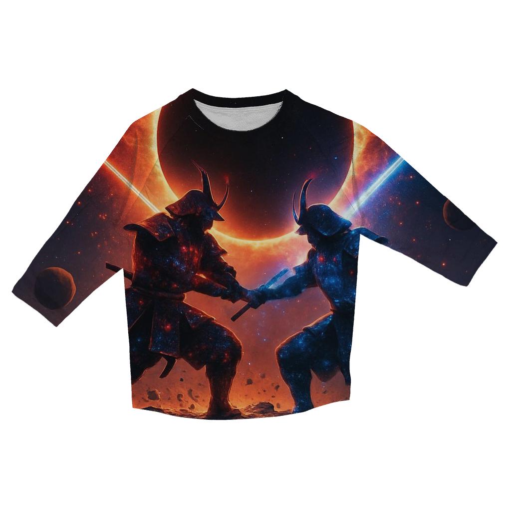 Astral Samurai Eclipse Duel trendy 3/4 sleeve tops