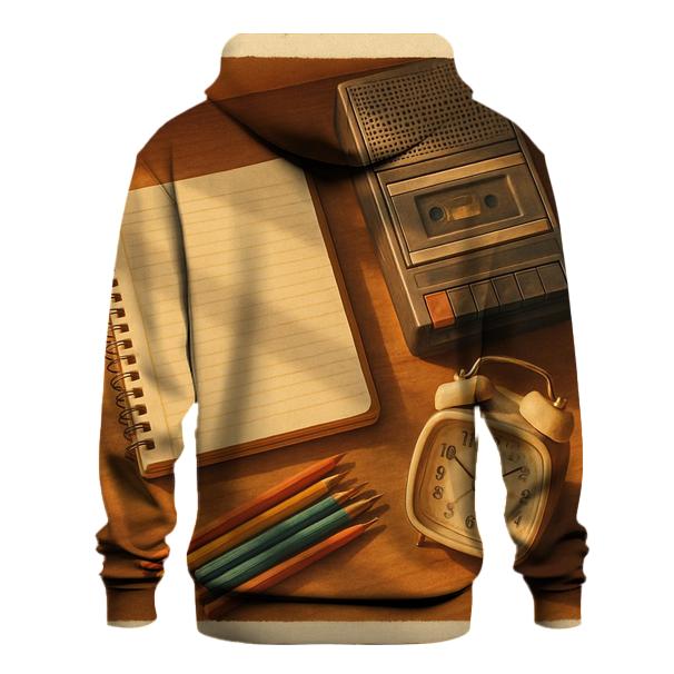 Vintage Homework Desk Study Scene hoodie styles