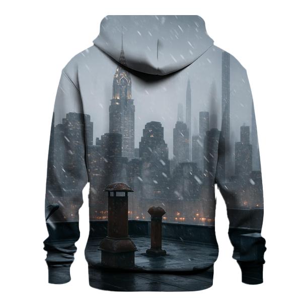 Snow Squall Over Midtown From Queens Rooftop designer hoodies